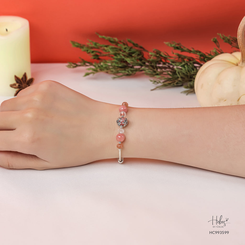 Grateful Heart Inner Clarity Rhodochrosite Bracelet 993599