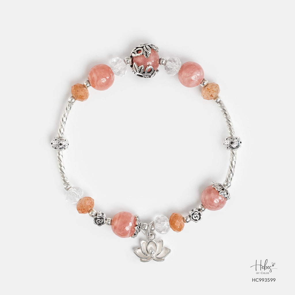 Grateful Heart Inner Clarity Rhodochrosite Bracelet 993599