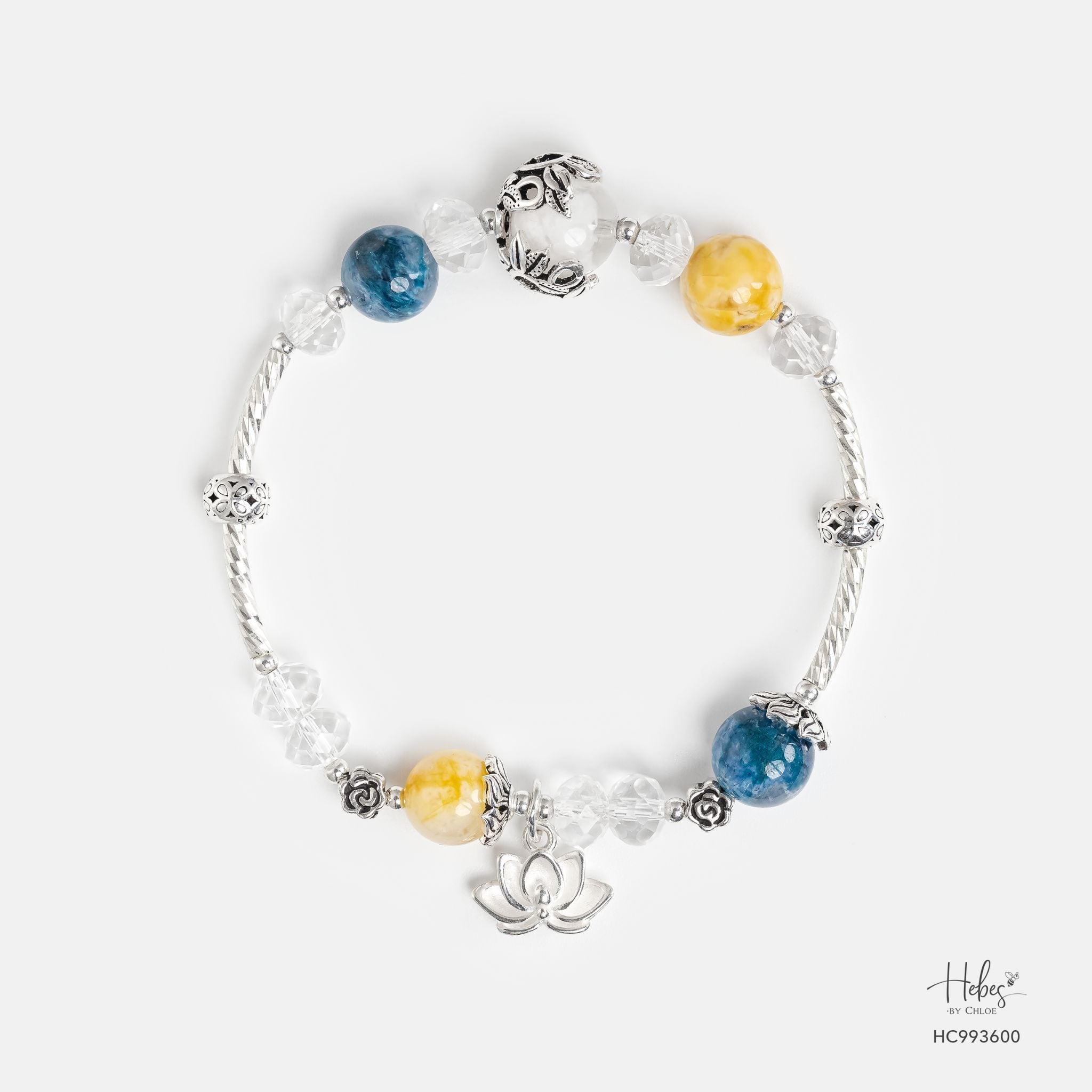 Grateful Heart Inner Clarity White Lodolite Bracelet 993600