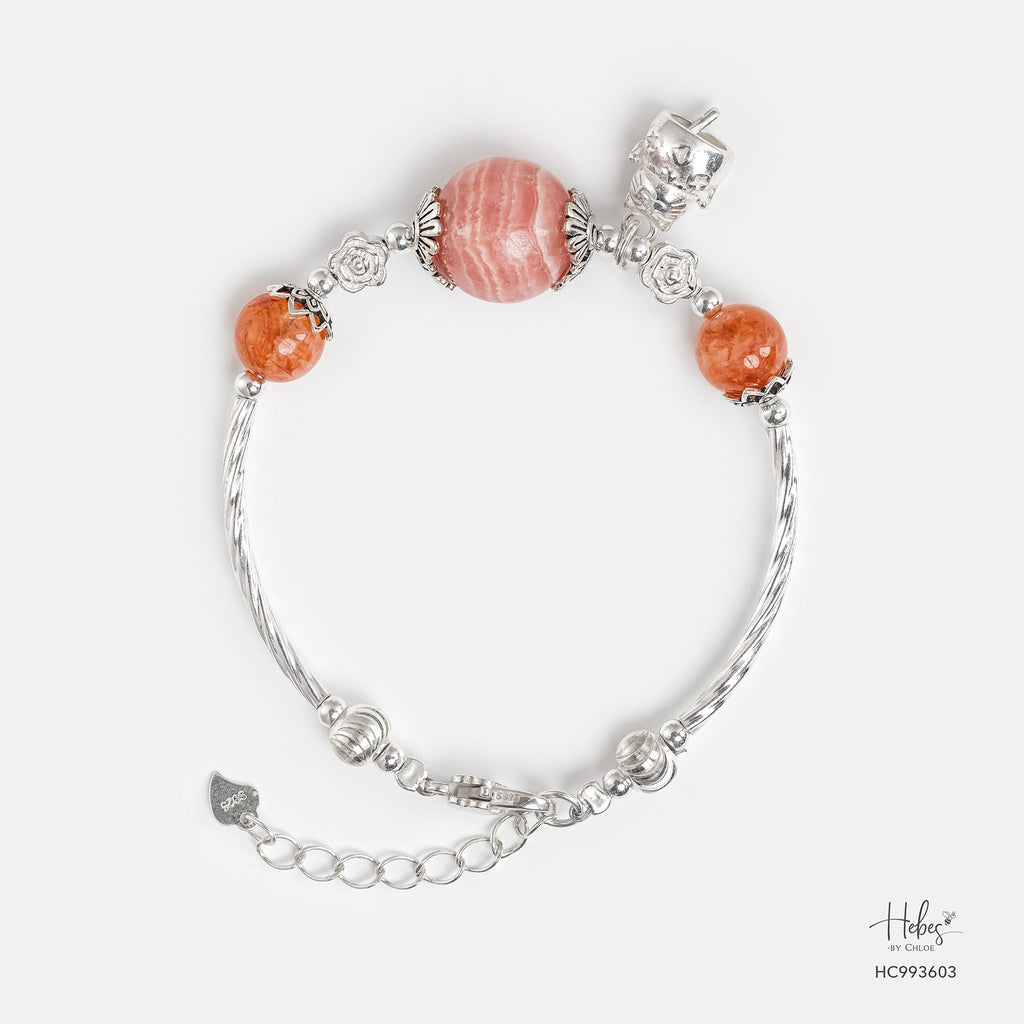 Grateful Heart True Wholeness Rhodochrosite Bracelet 993603