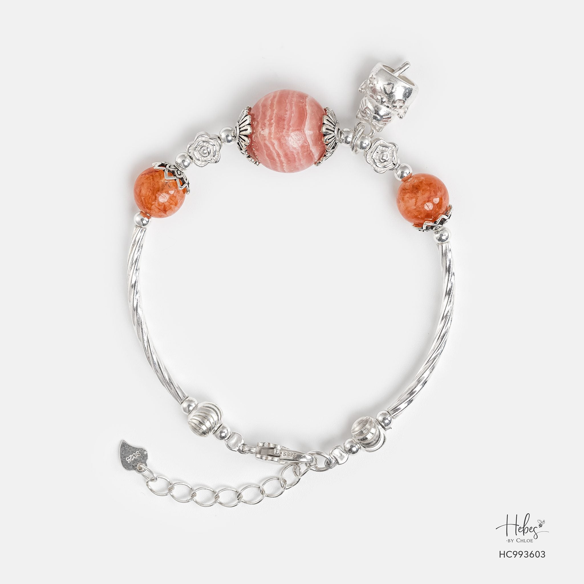 Grateful Heart True Wholeness Rhodochrosite Bracelet 993603
