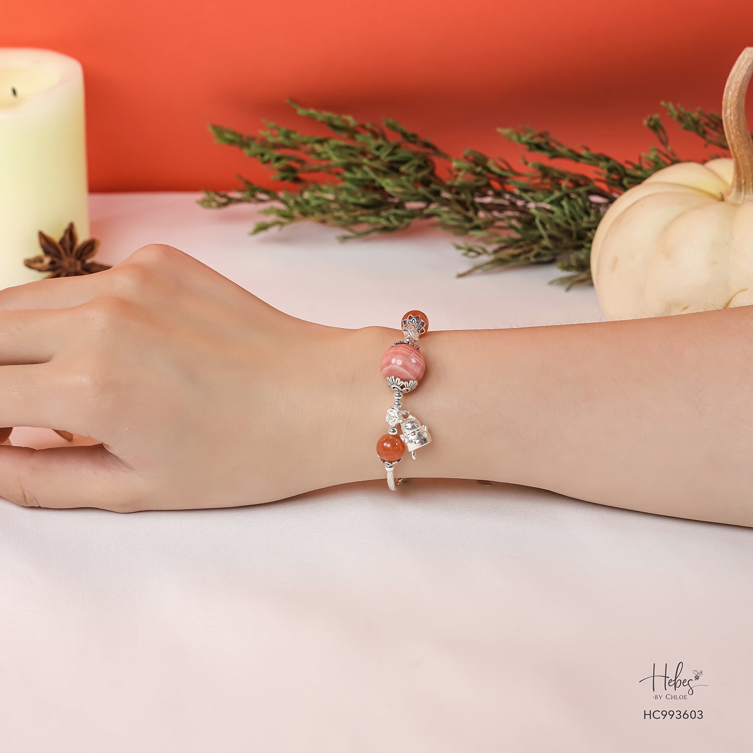 Grateful Heart True Wholeness Rhodochrosite Bracelet 993603