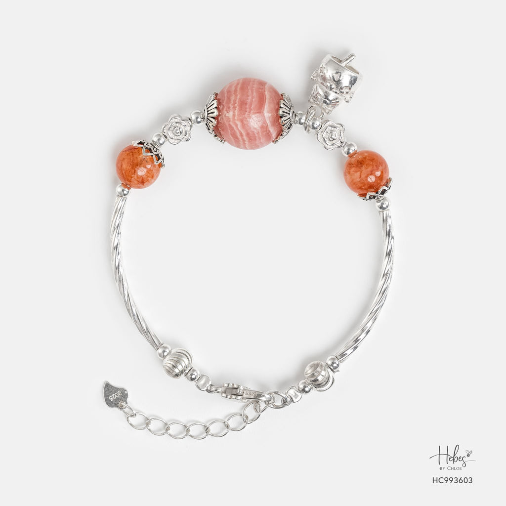 Grateful Heart True Wholeness Rhodochrosite Bracelet 993603