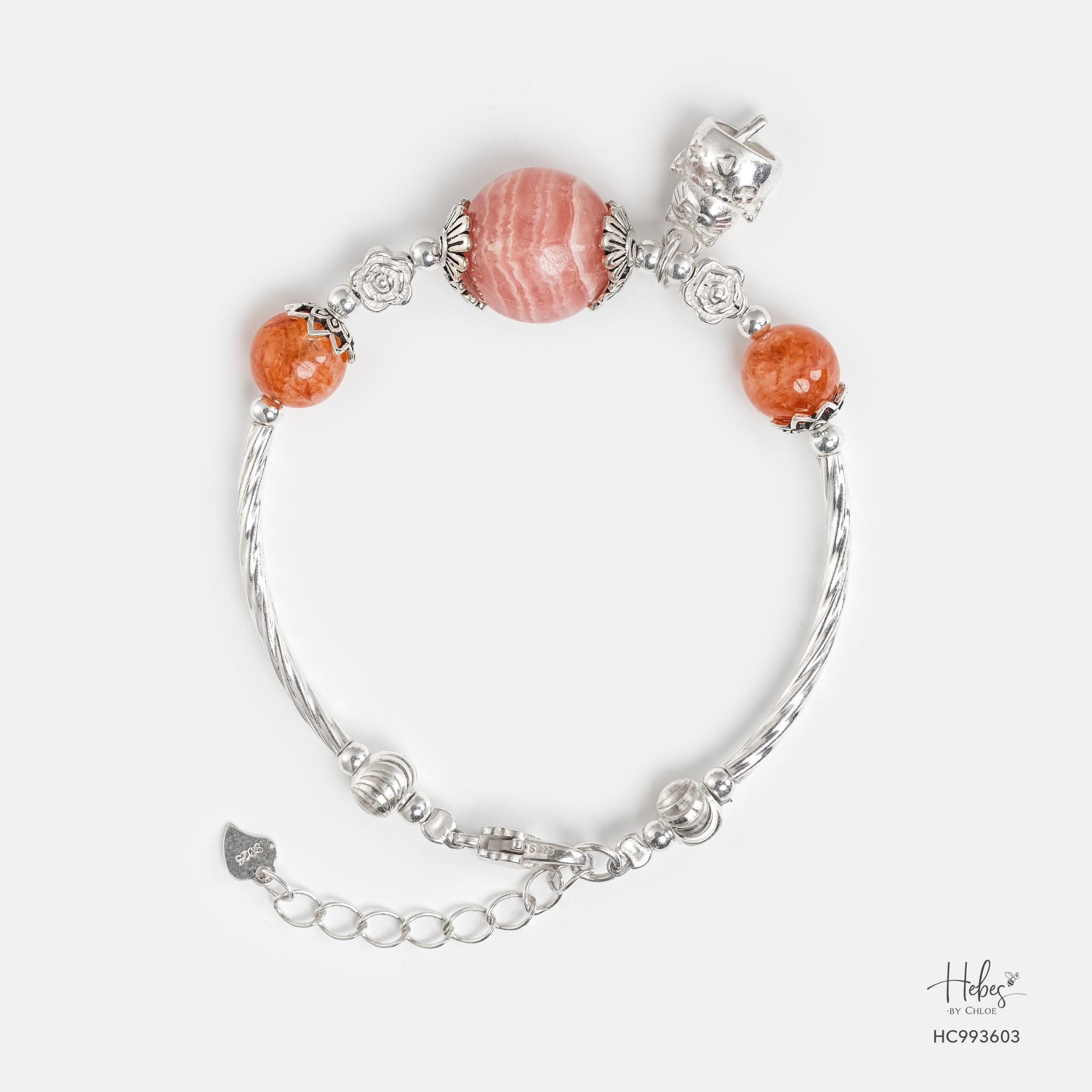 Grateful Heart True Wholeness Rhodochrosite Bracelet 993603