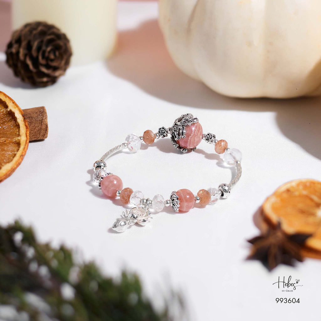 Grateful Heart Pure Serenity Rhodochrosite Bracelet 993604