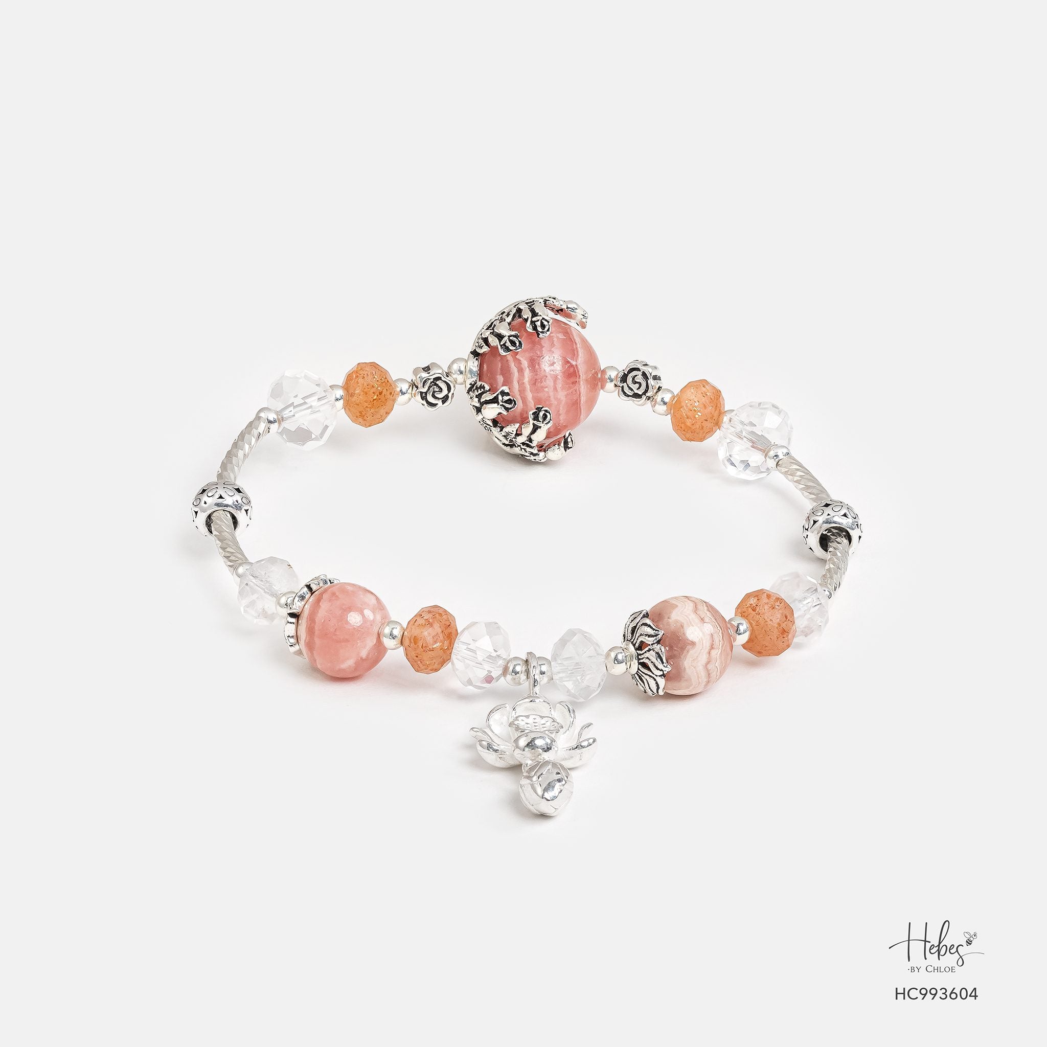 Grateful Heart Pure Serenity Rhodochrosite Bracelet 993604