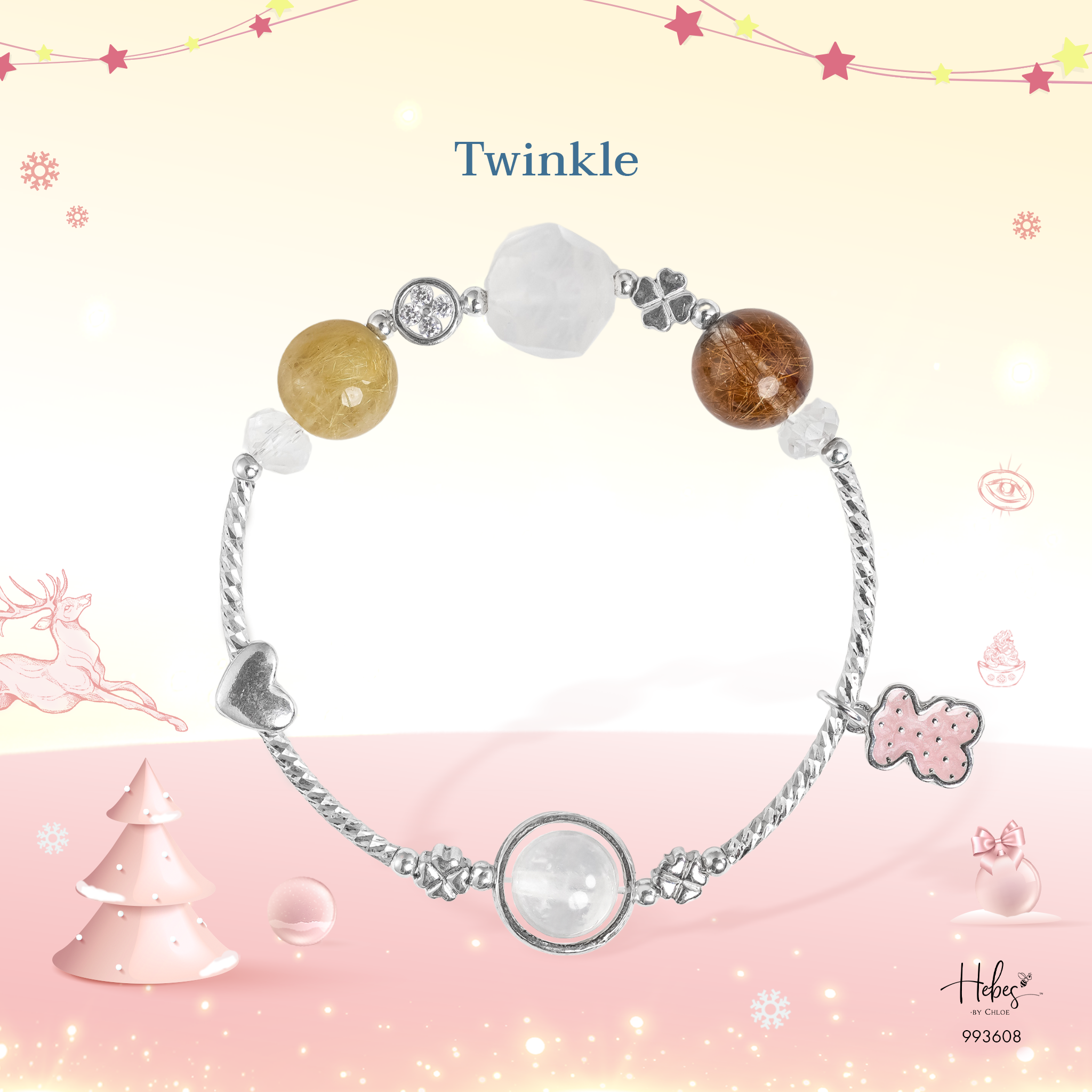 Winter Blessings Merry and Bright Moonstone Bracelet 993608