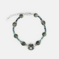 Tourmaline  mix Green rutilated quart bracelet