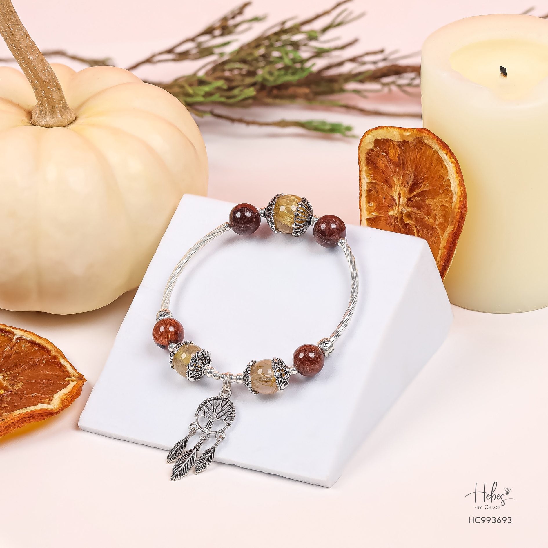 Yellow Rutilated Quartz Bracelet 993693