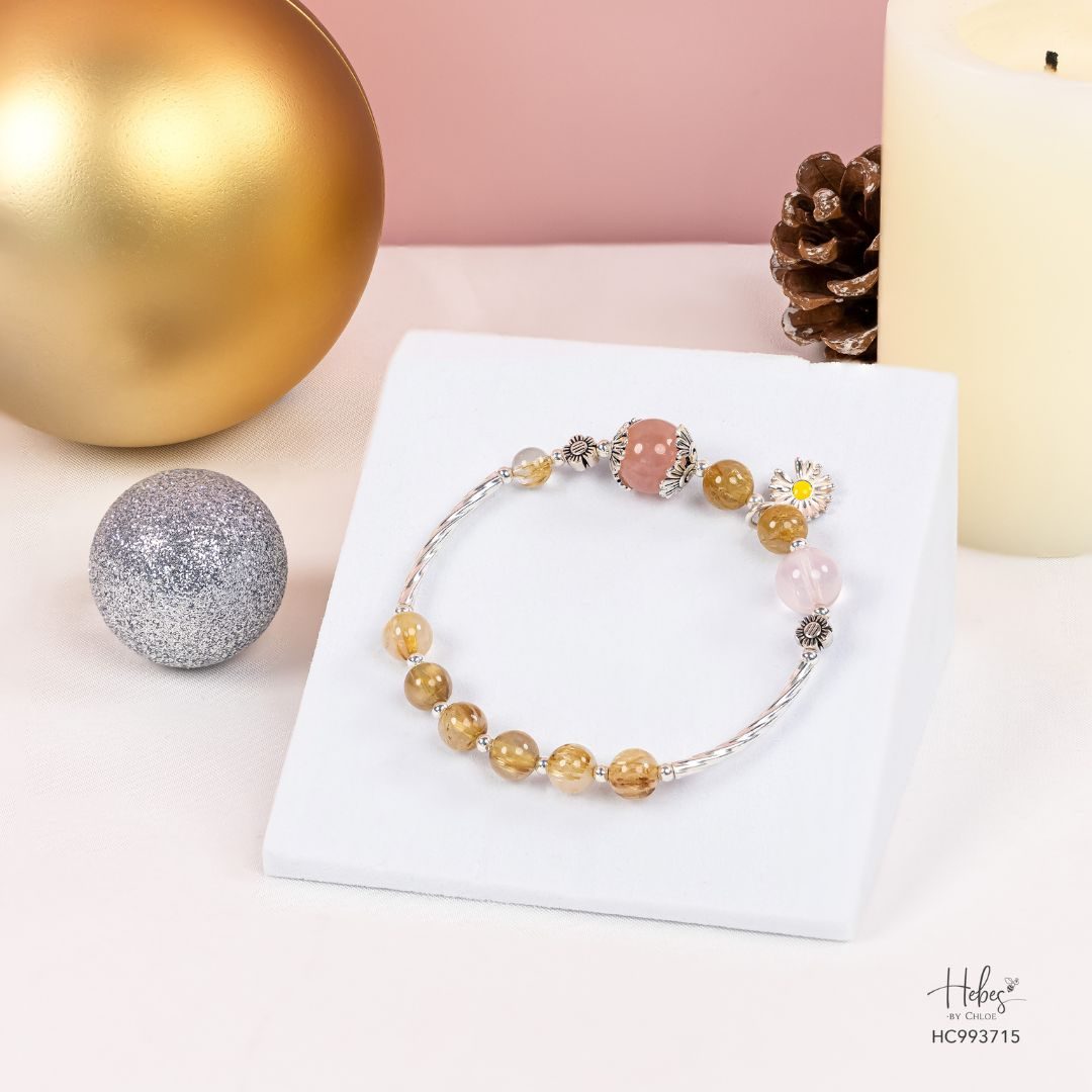 Yellow Rutilated Quartz Bracelet 993715