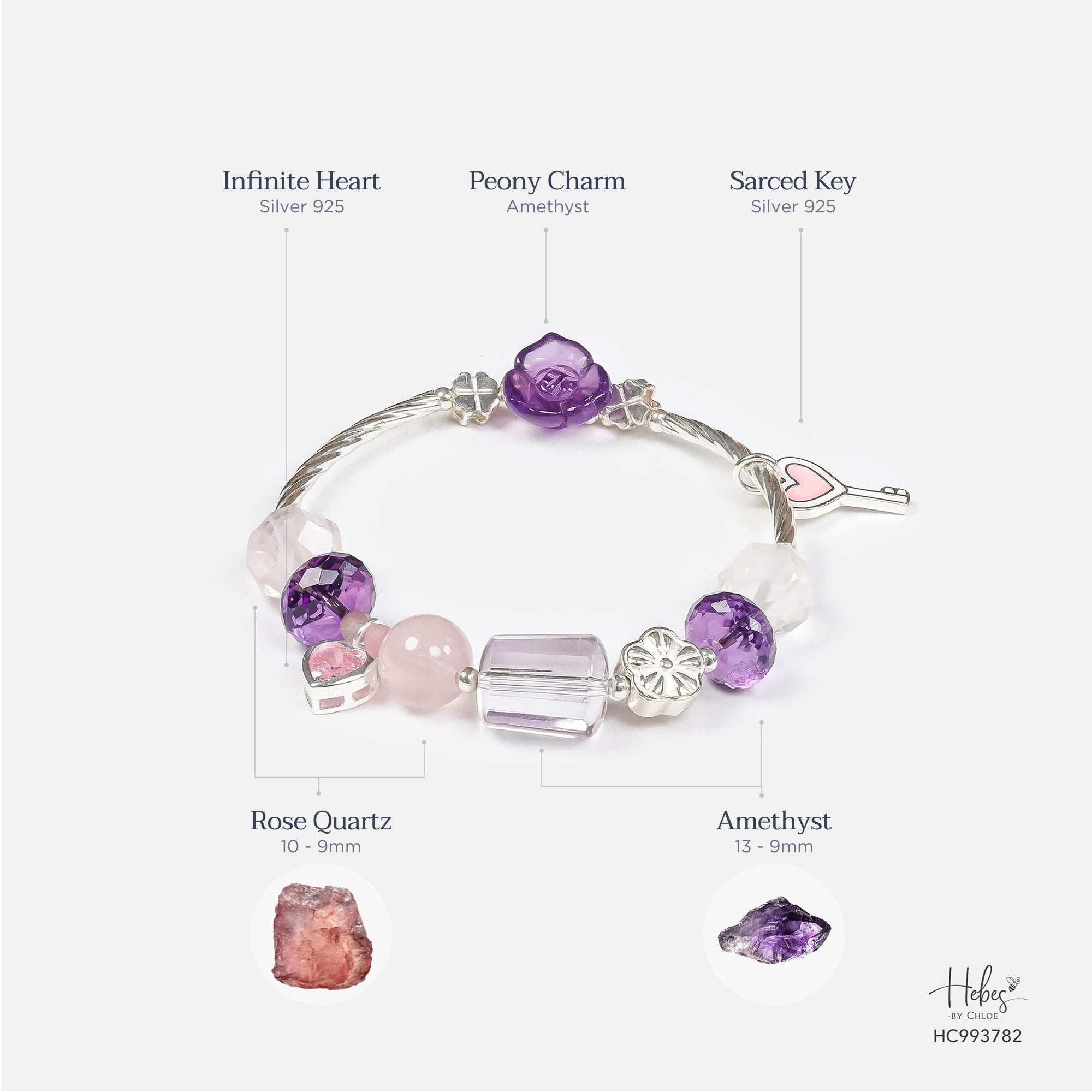 Sacred Peace Amethyst Bracelet 993782