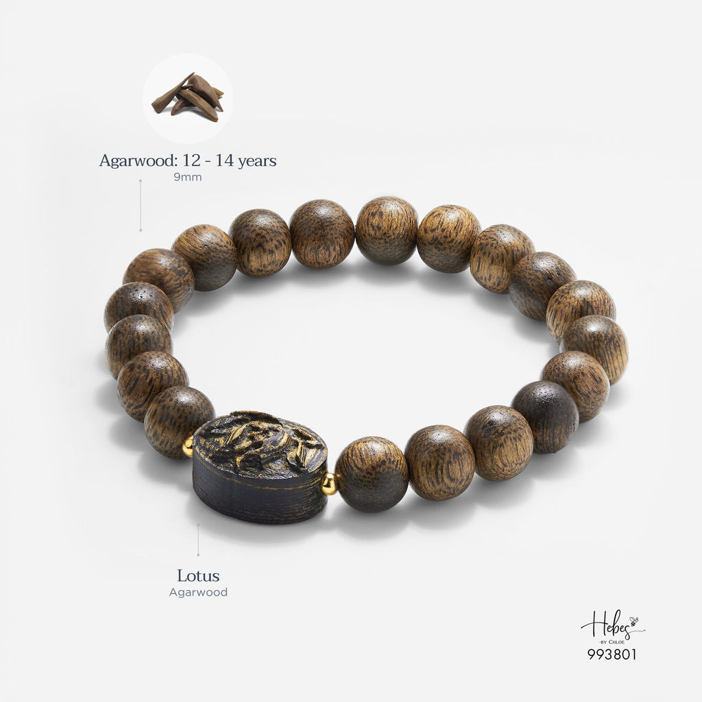 Vietnamese Agarwood Lotus Bracelet 993801