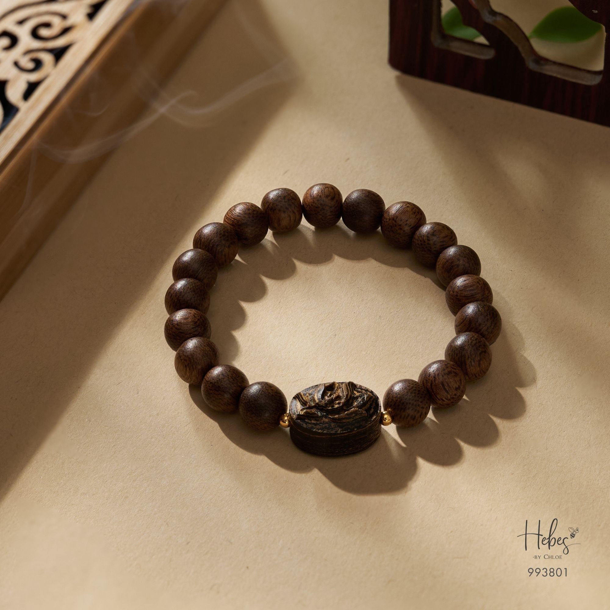 Vietnamese Agarwood Lotus Bracelet 993801