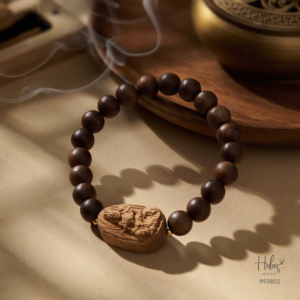 Vietnamese Agarwood Kuan Yin Bracelet 993802