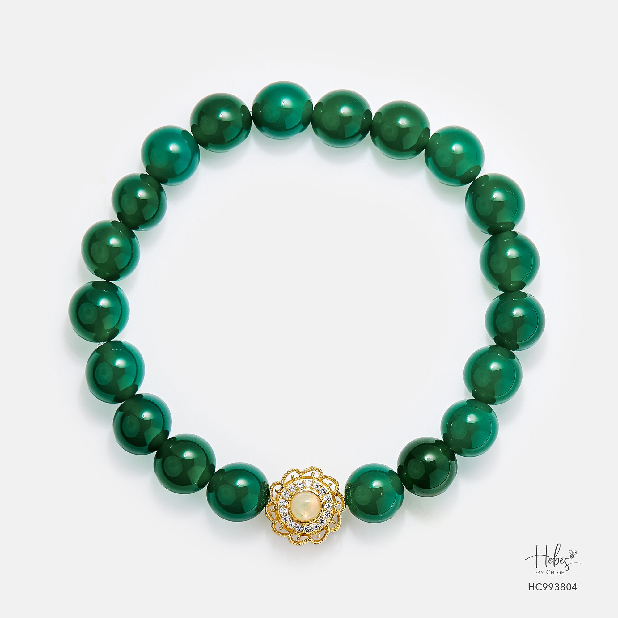 Glimmer Green Agate Bracelet 993804