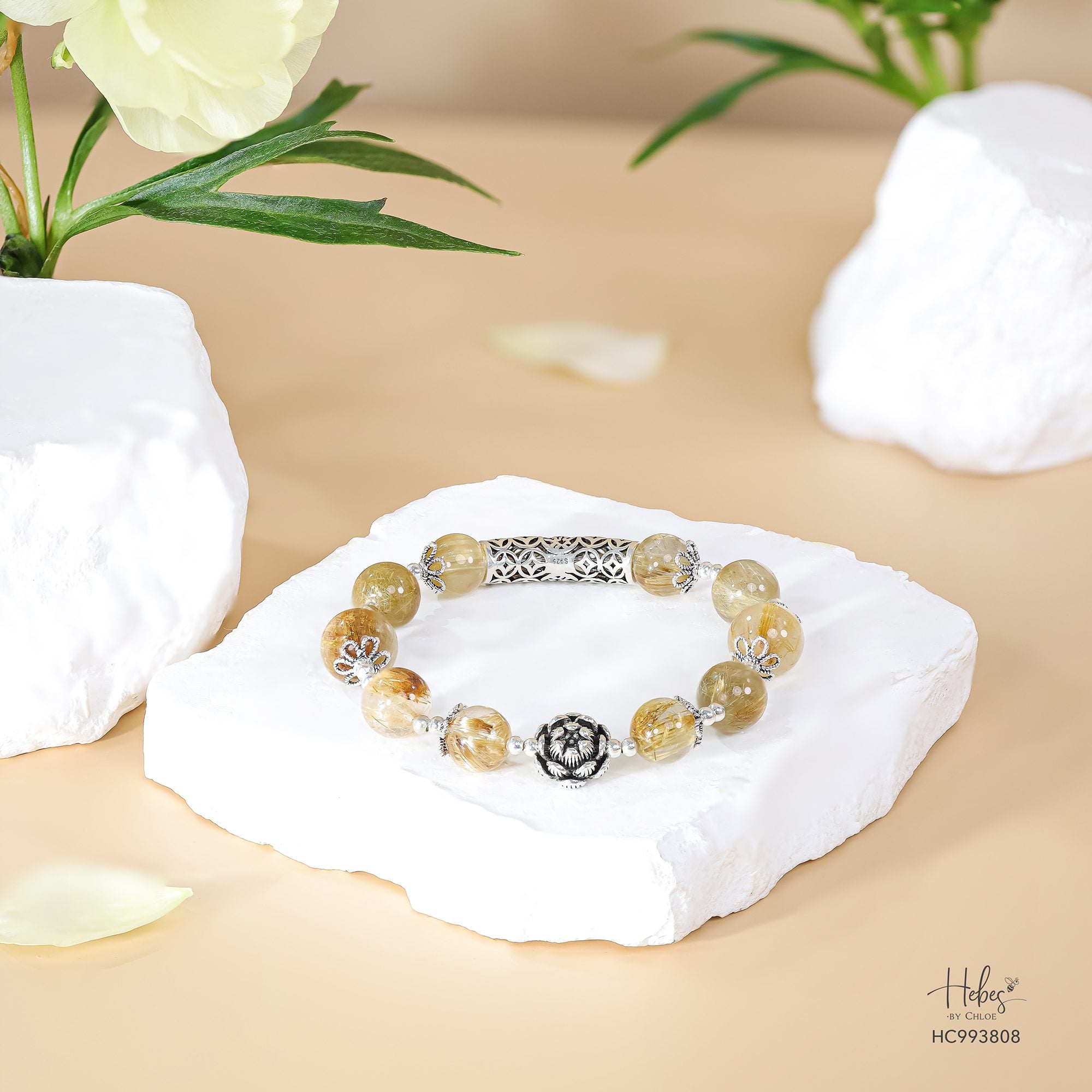 Yellow Rutilated Quartz Bracelet 993808