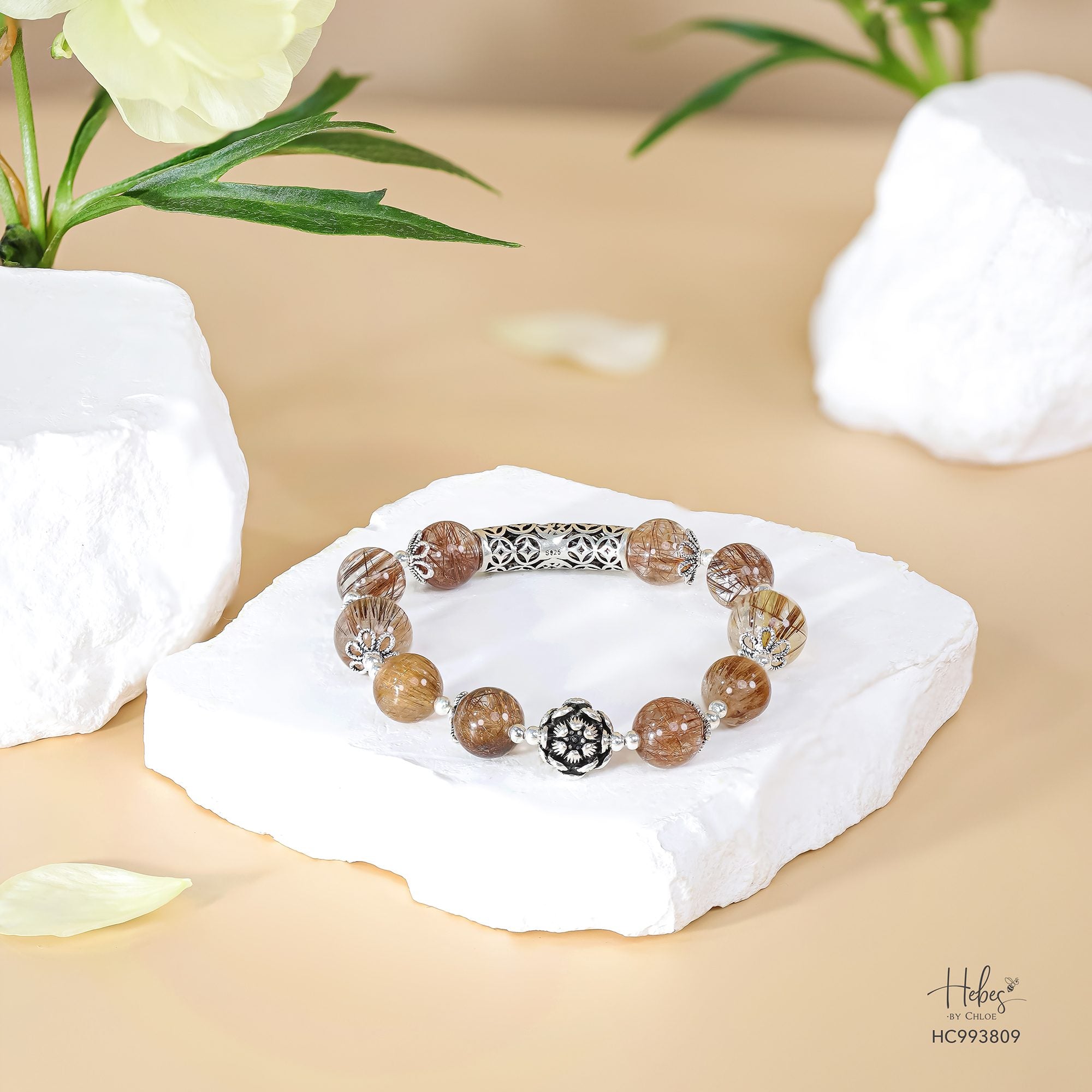 Brown Rutilated Quartz Bracelet 993809