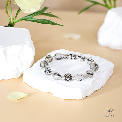 Black Rutilated Quartz Bracelet 993811