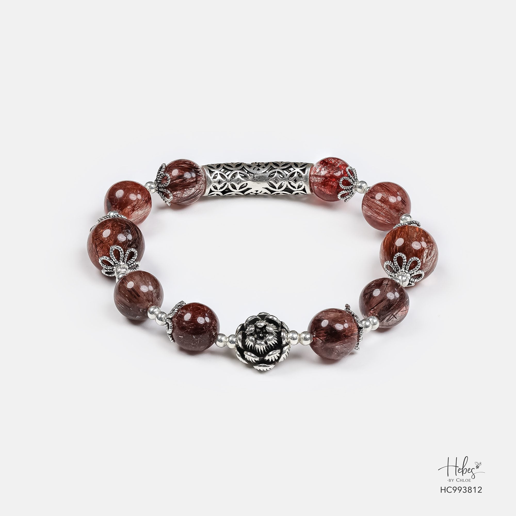 Red Rutilated Quartz Bracelet 993812