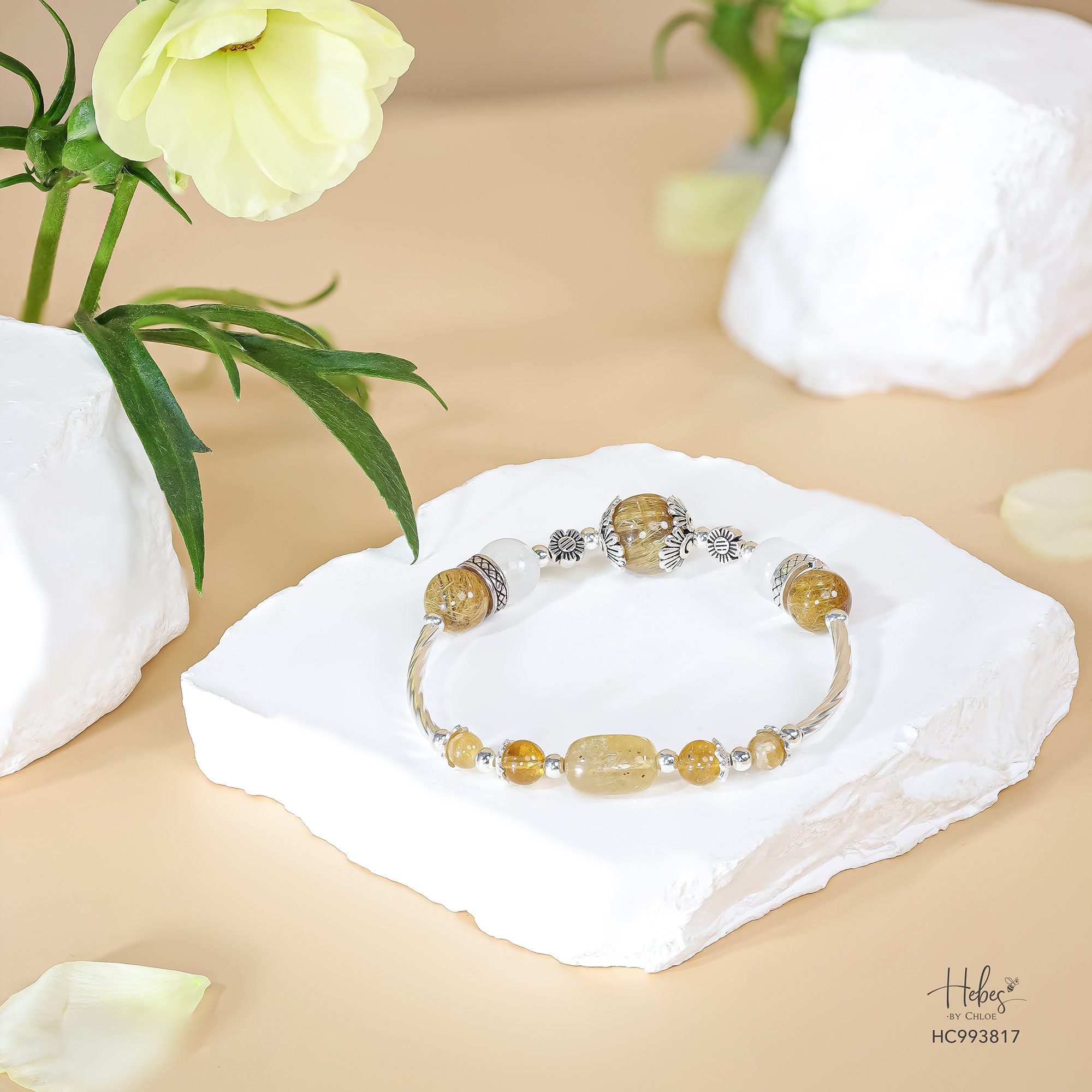 Custom Limited Yellow Rutilated Quartz Bracelet 993817