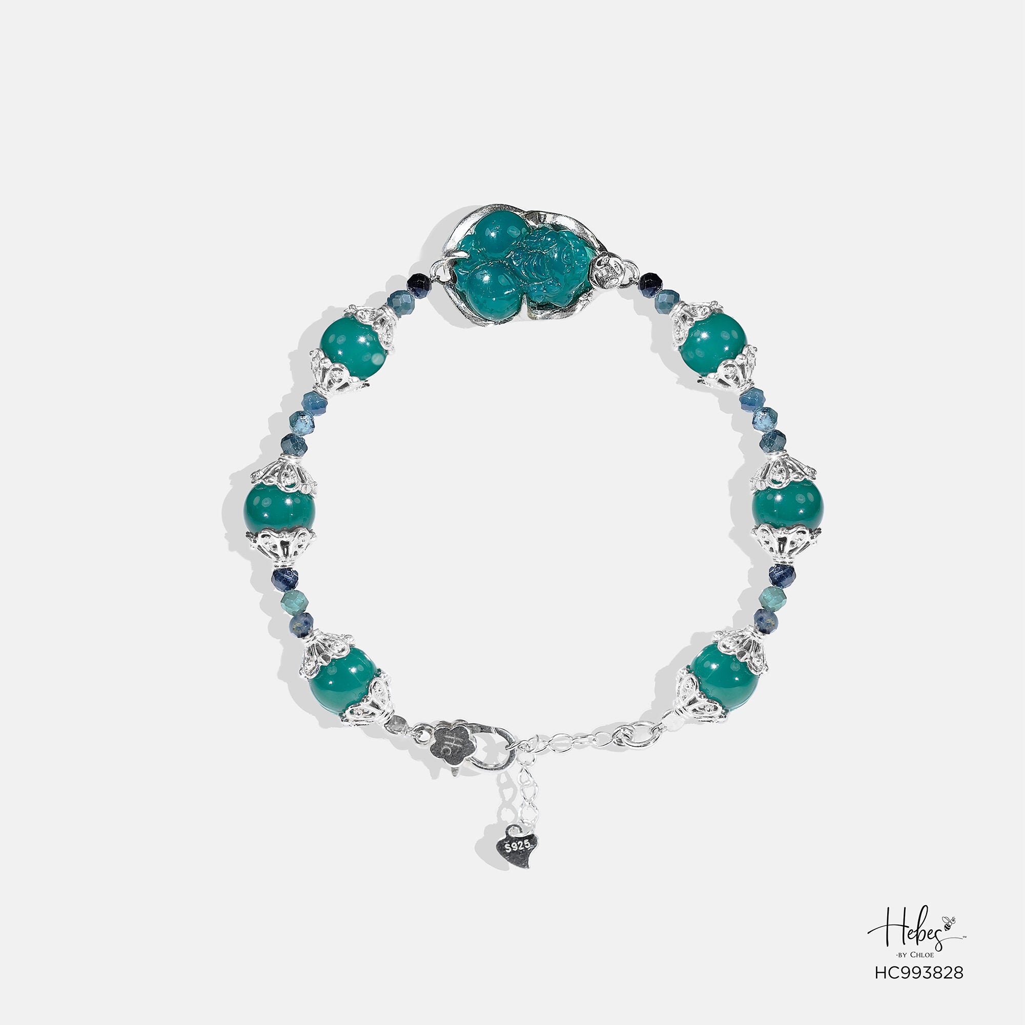 Earth Aura Green Agate Bracelet 993828