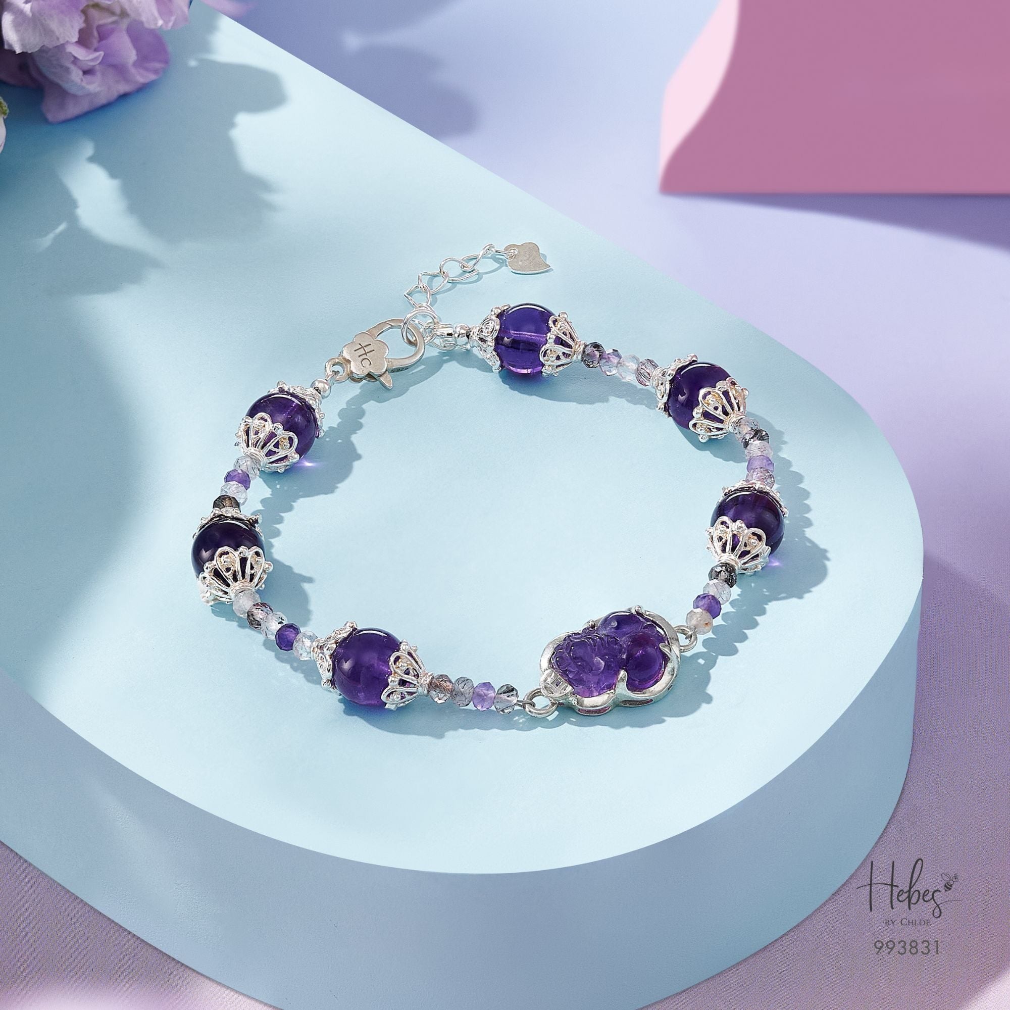 Earth Aura Amethyst Bracelet 993831