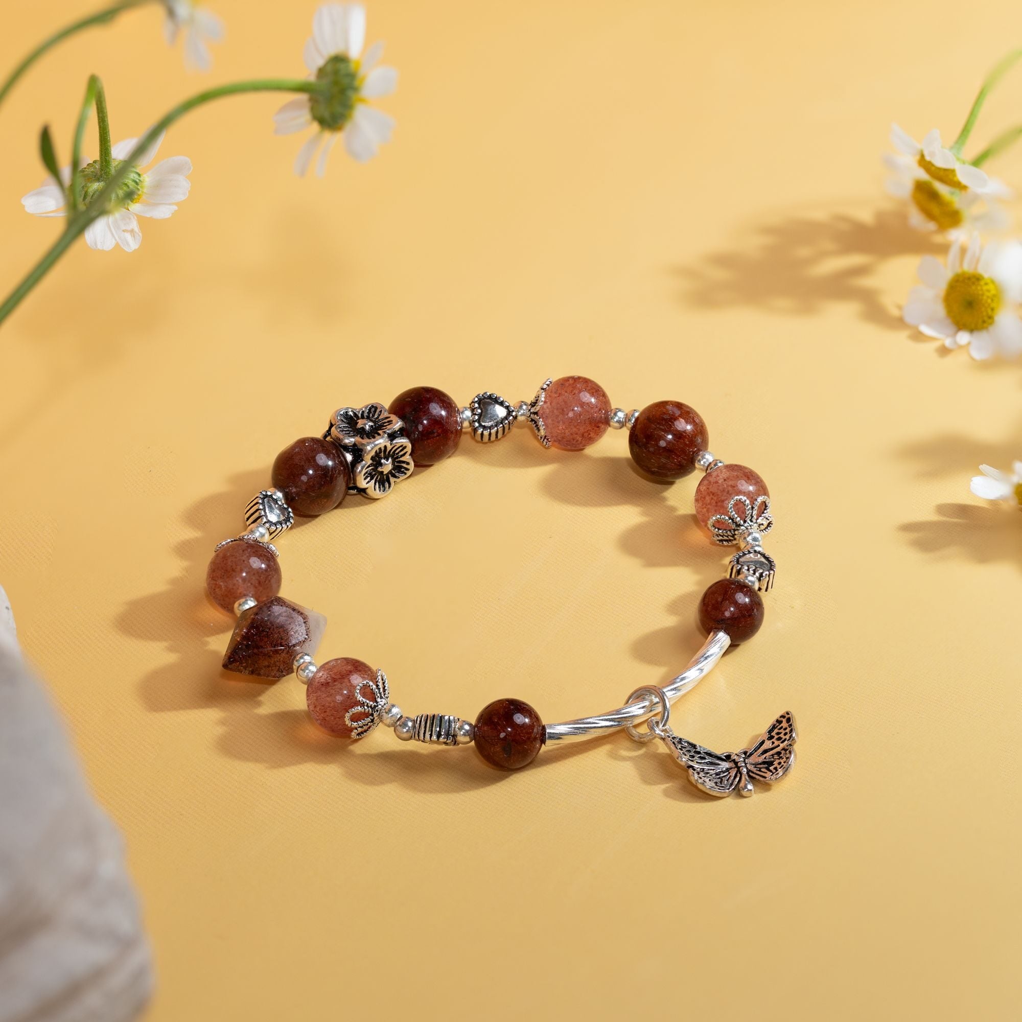 Red Rutilated Quartz Bracelet 993835