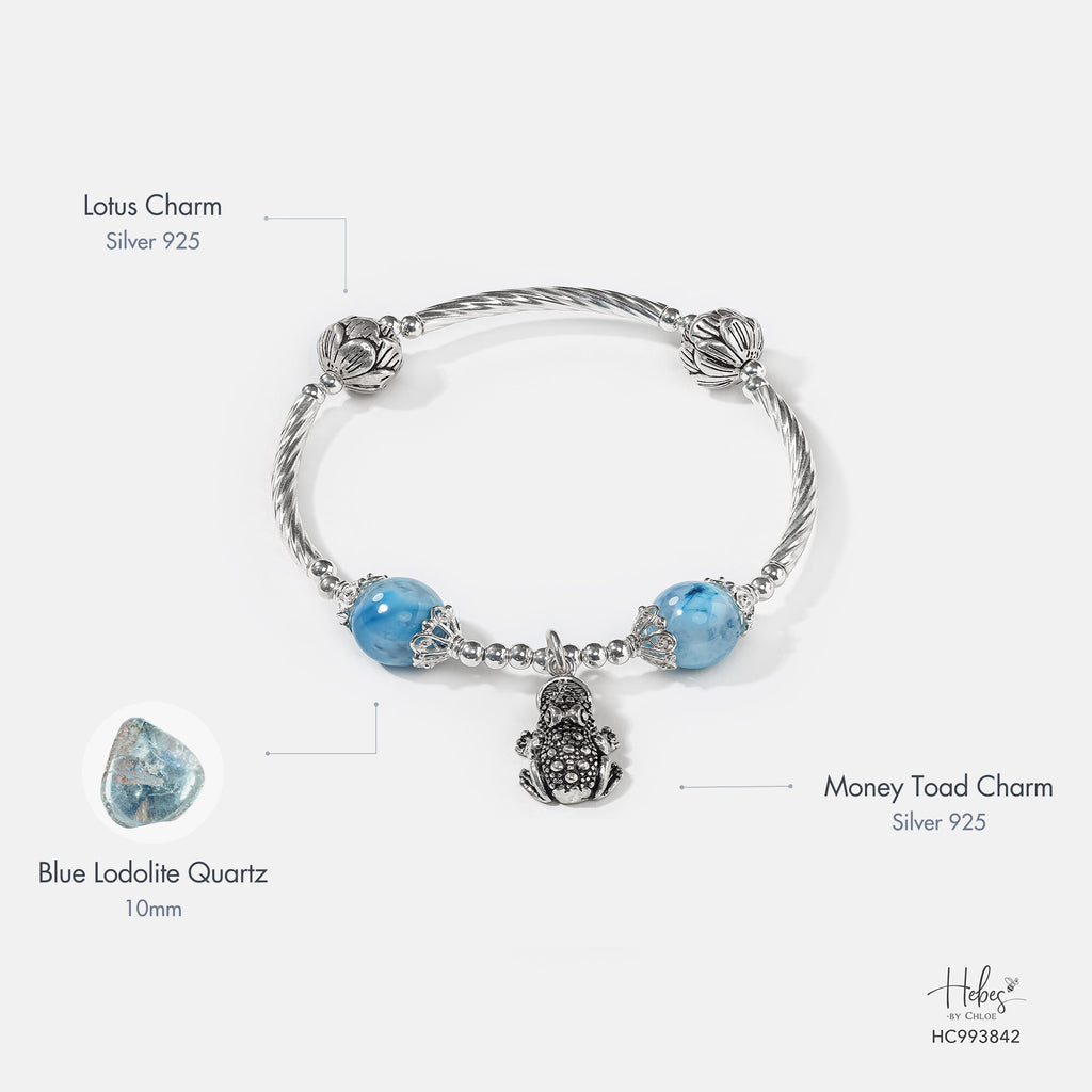Abundant Flow Lodolite Quartz Bracelet 993842