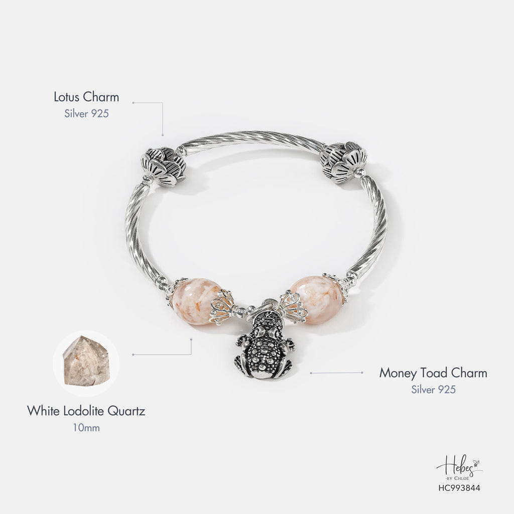 Abundant Flow Lodolite Quartz Bracelet 993844