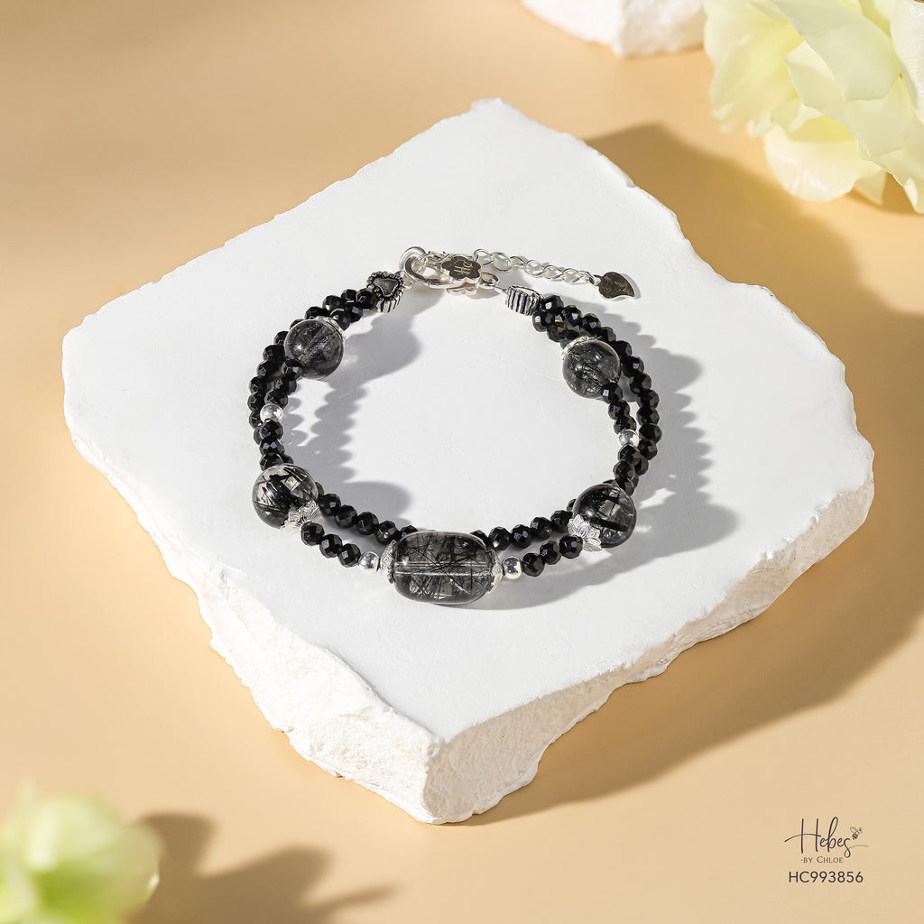 Glimmer Black Rutilated Quartz Bracelet 993856