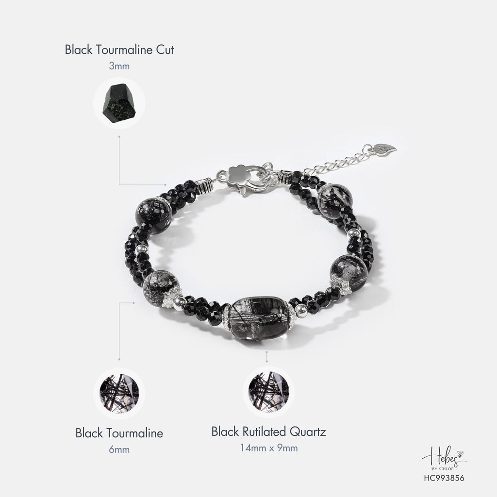 Glimmer Black Rutilated Quartz Bracelet 993856