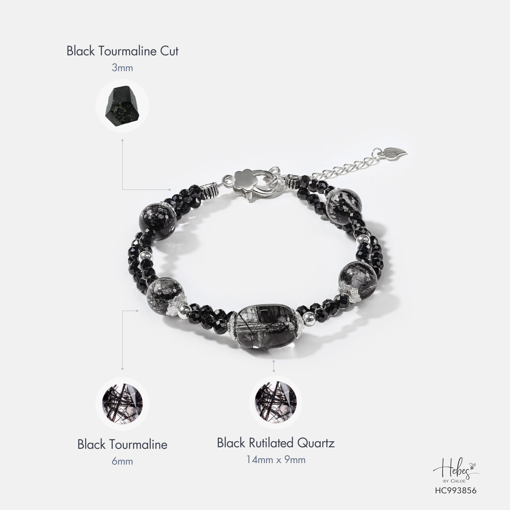 Glimmer Black Rutilated Quartz Bracelet 993856
