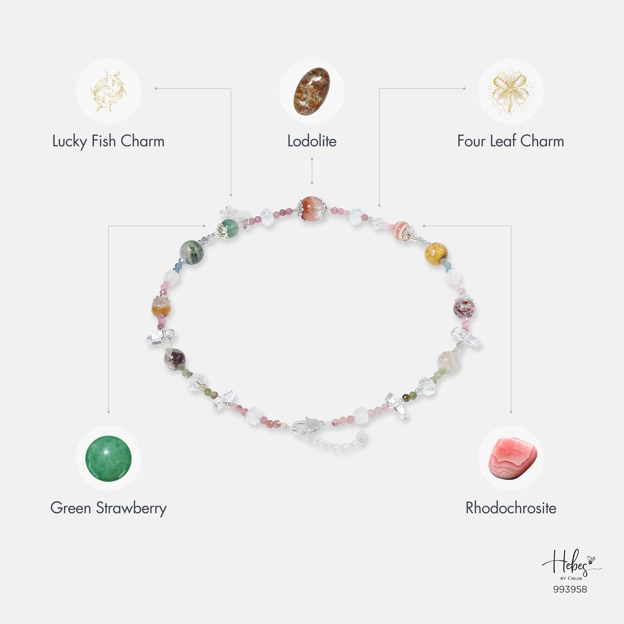 Summer Retreat Lodolite Quartz Necklace for Women 993958