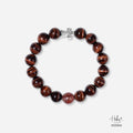 The Emperor Tiger Eye with Red Rutillated Quartz Bracelet 993966