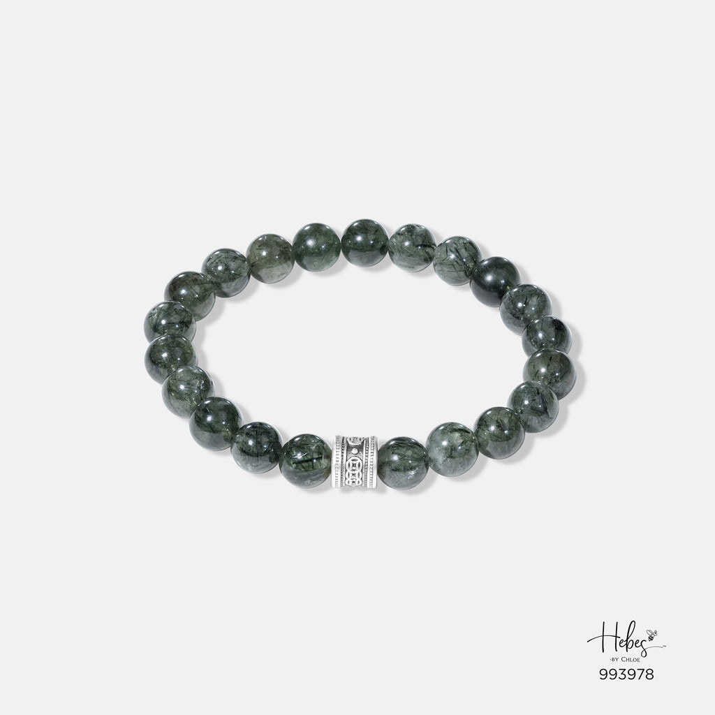 The Emperor Green Rutilated Quartz Bracelet 993978