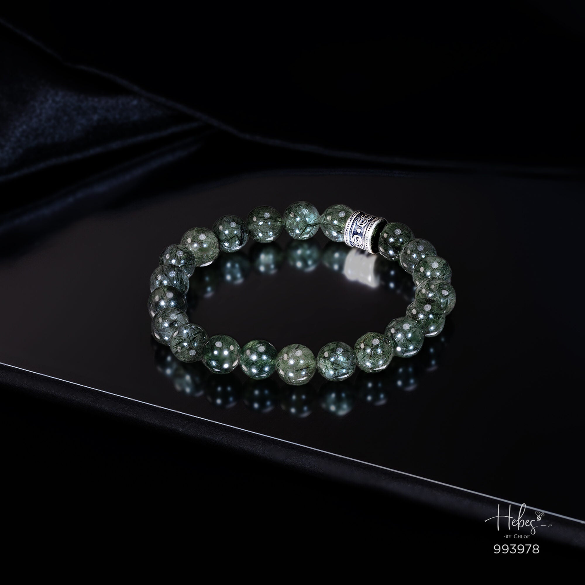 The Emperor Green Rutilated Quartz Bracelet 993978