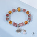 Red Strawberry Quartz  Bracelet 993986