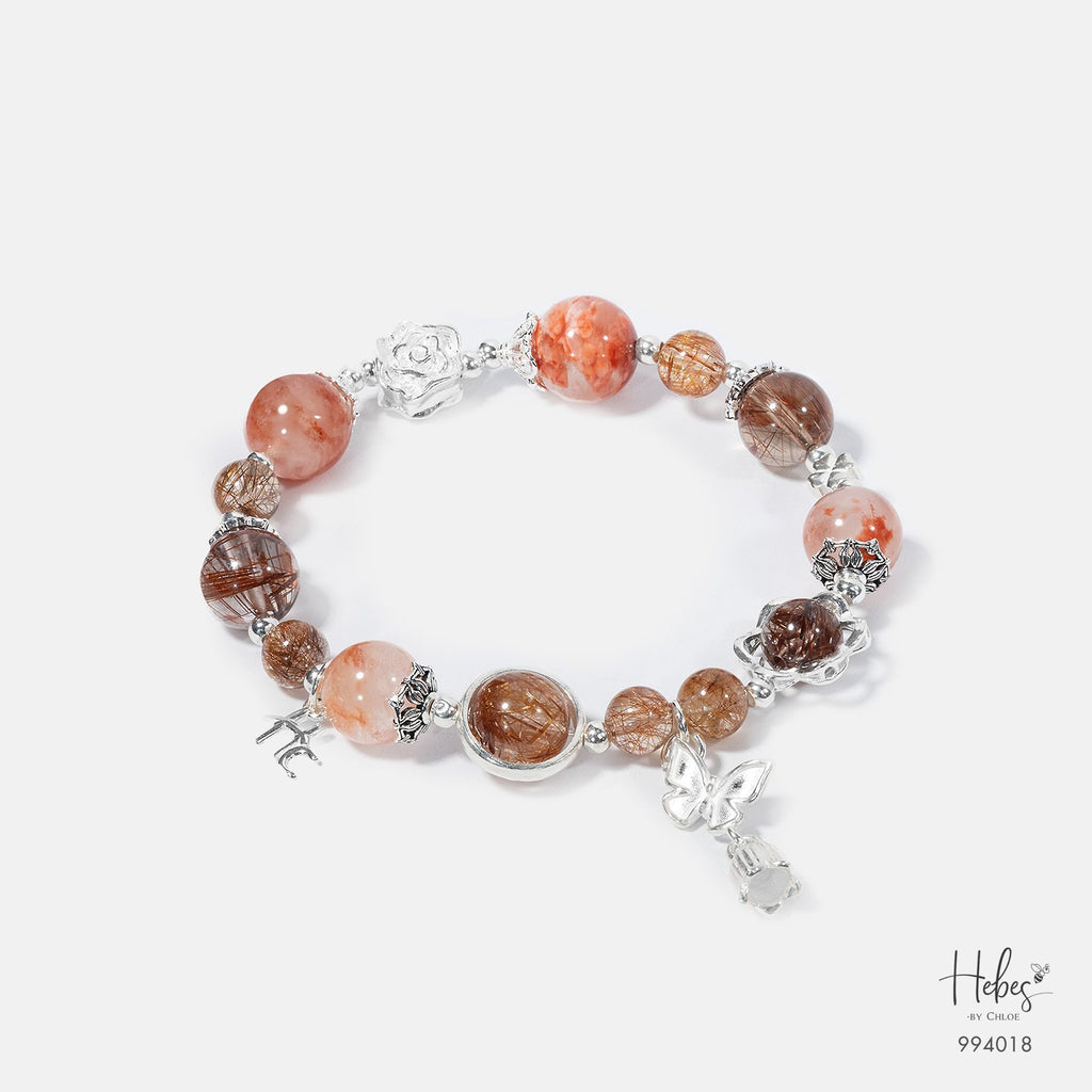 Red Rutilated Quartz Bracelet 994018