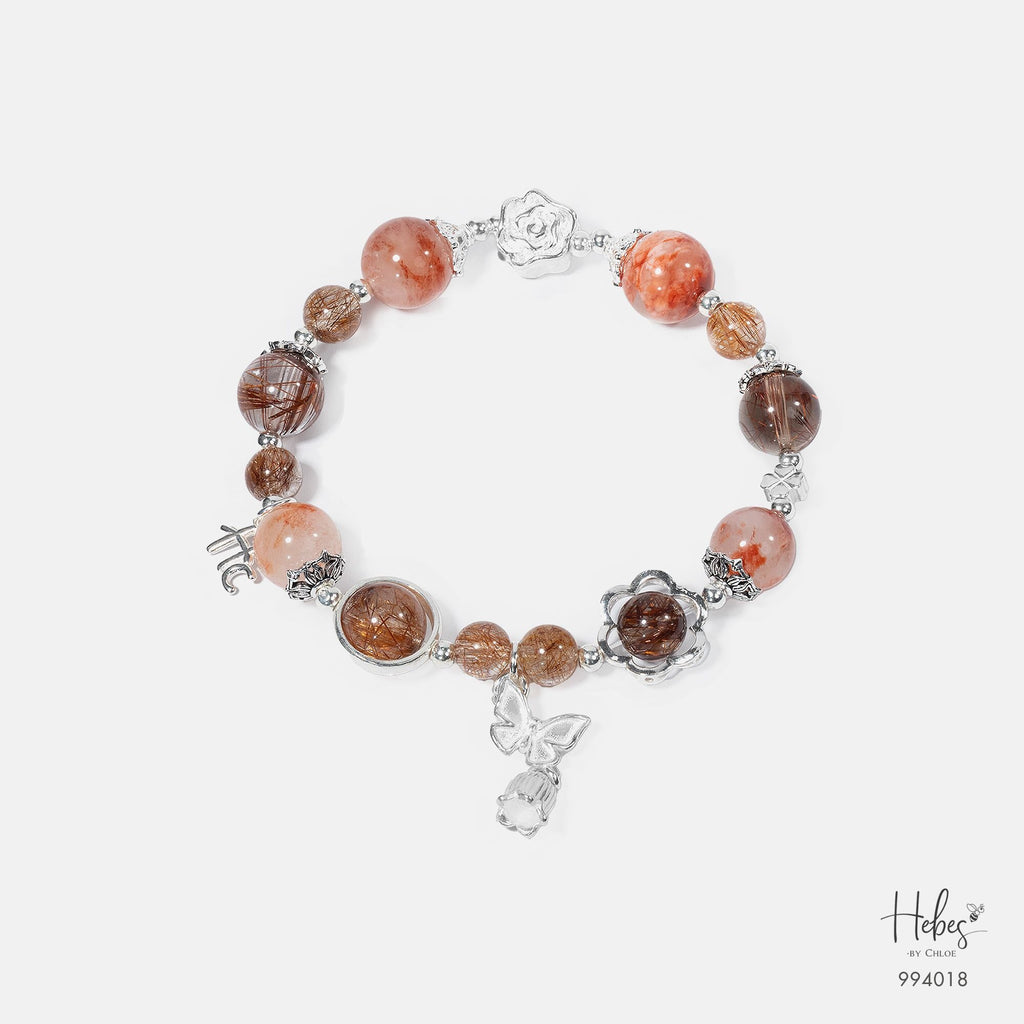 Red Rutilated Quartz Bracelet 994018