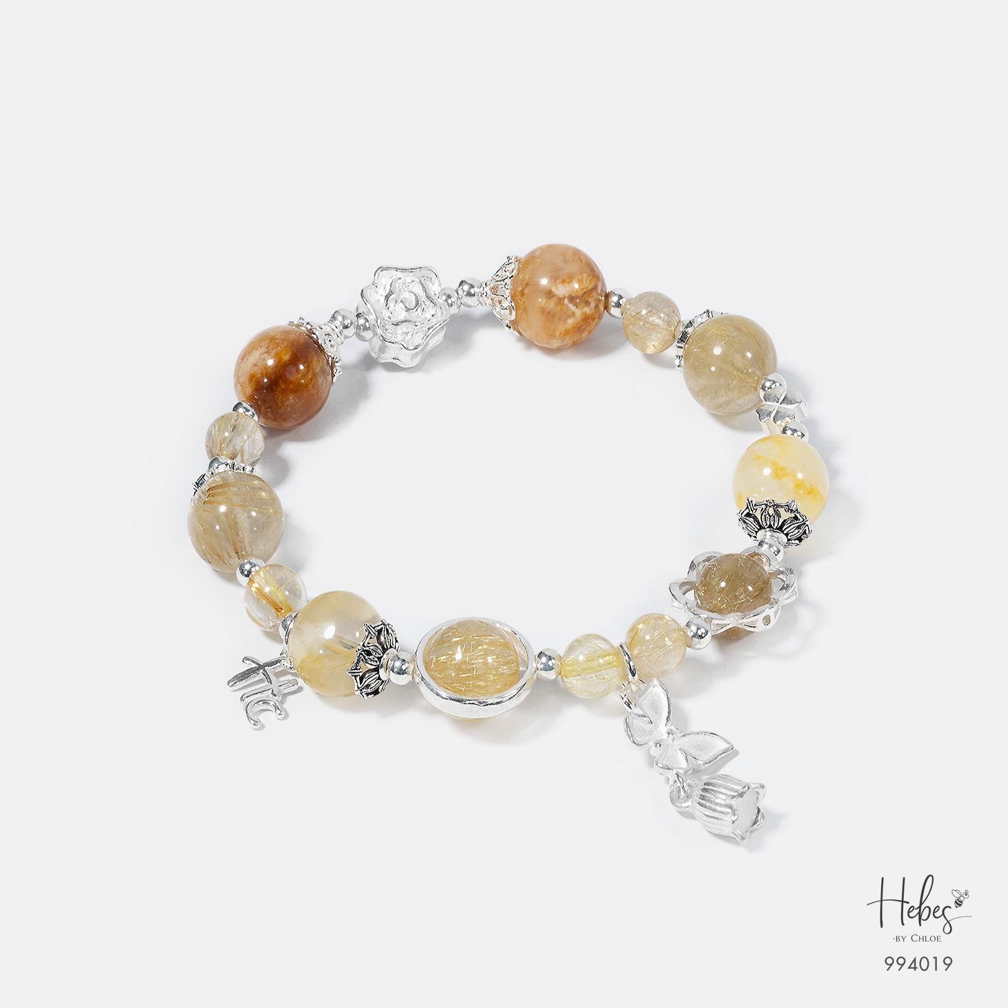 Yellow Rutilated Quartz Bracelet 994019
