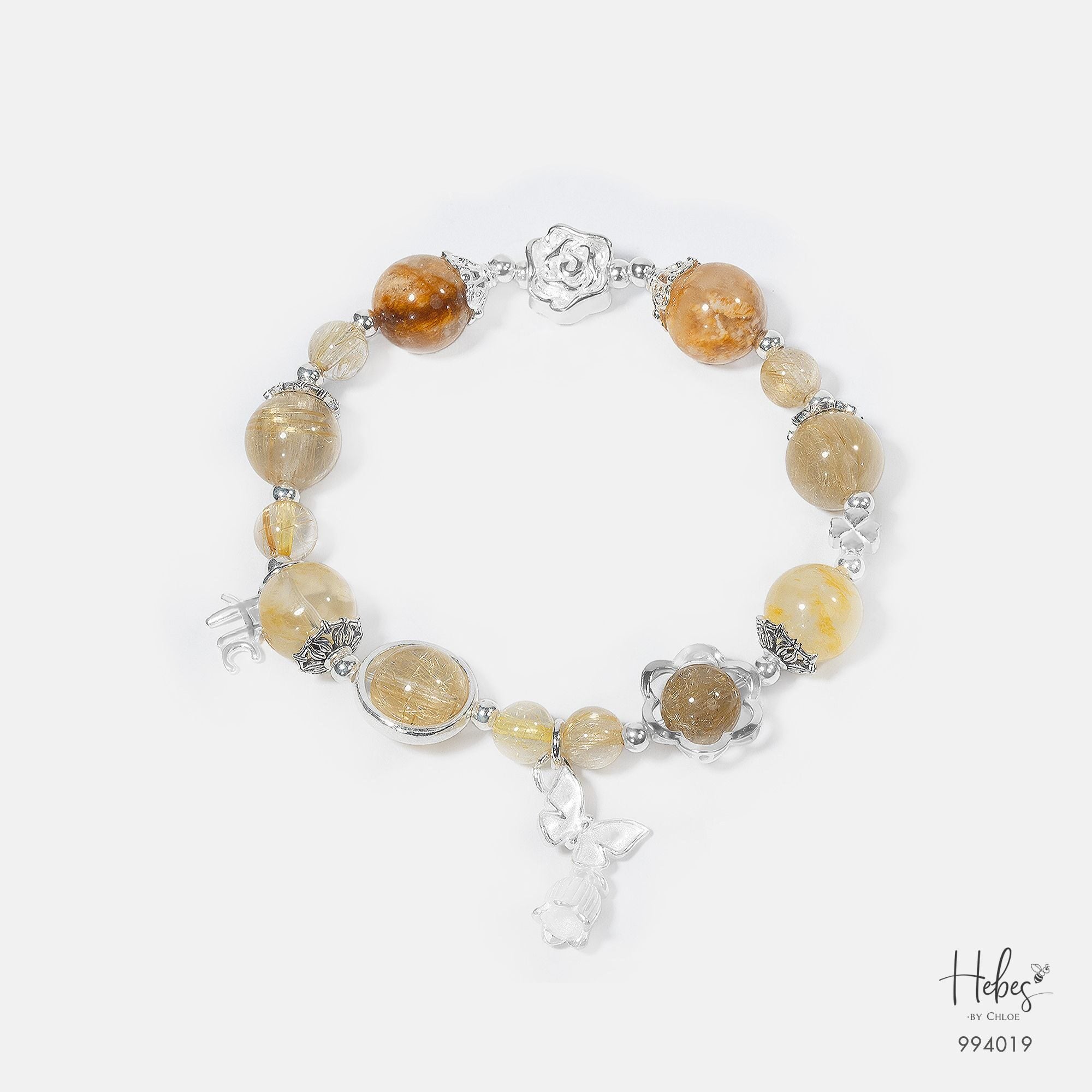Yellow Rutilated Quartz Bracelet 994019