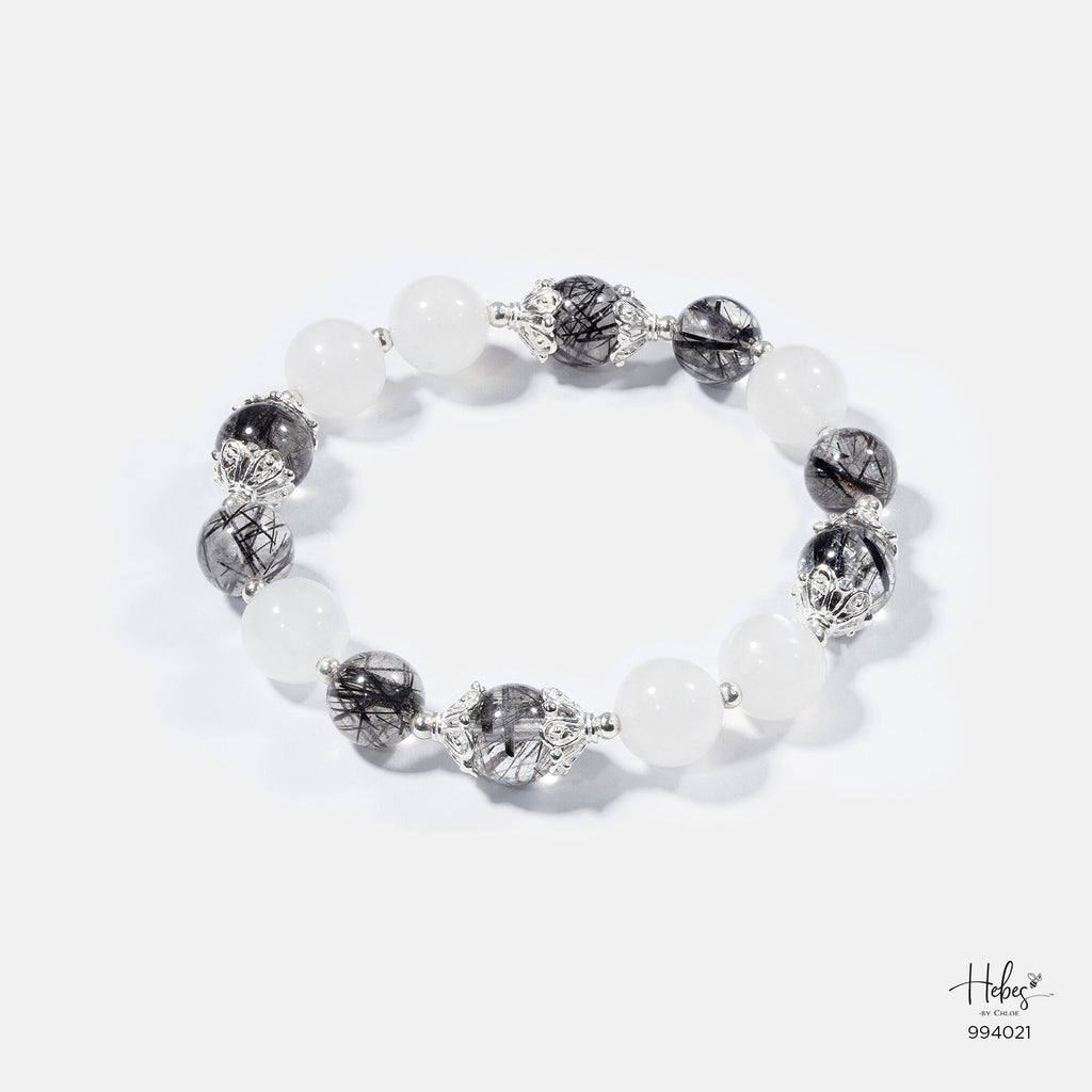 Black Rutilated Quartz Bracelet 994021