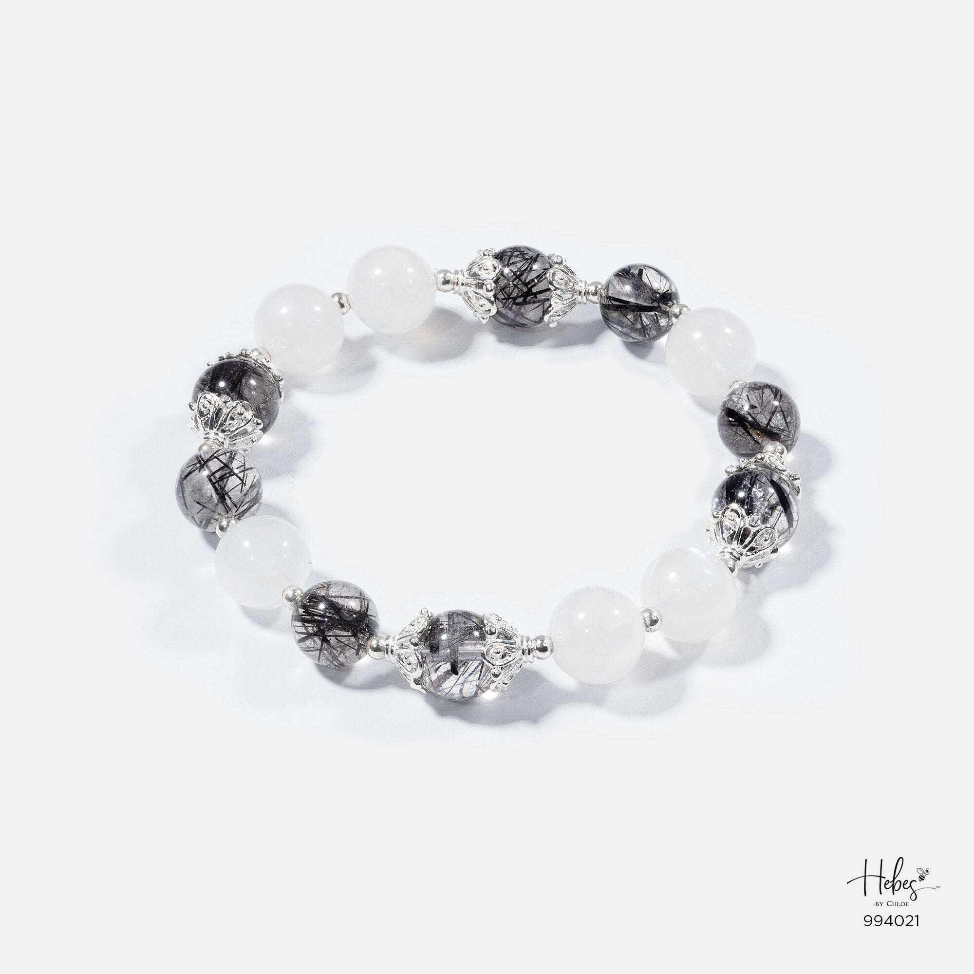 Black Rutilated Quartz Bracelet 994021