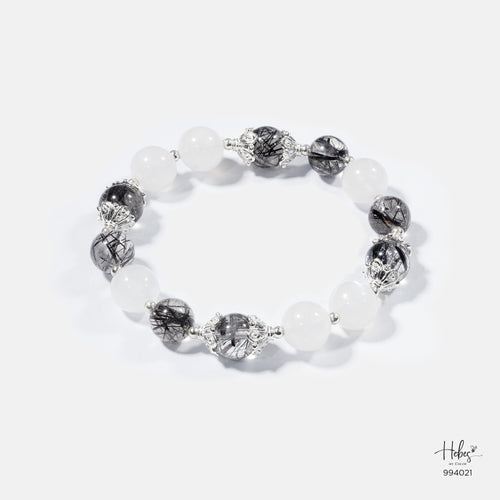 Black Rutilated Quartz Bracelet 994021
