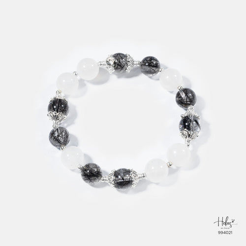 Black Rutilated Quartz Bracelet 994021