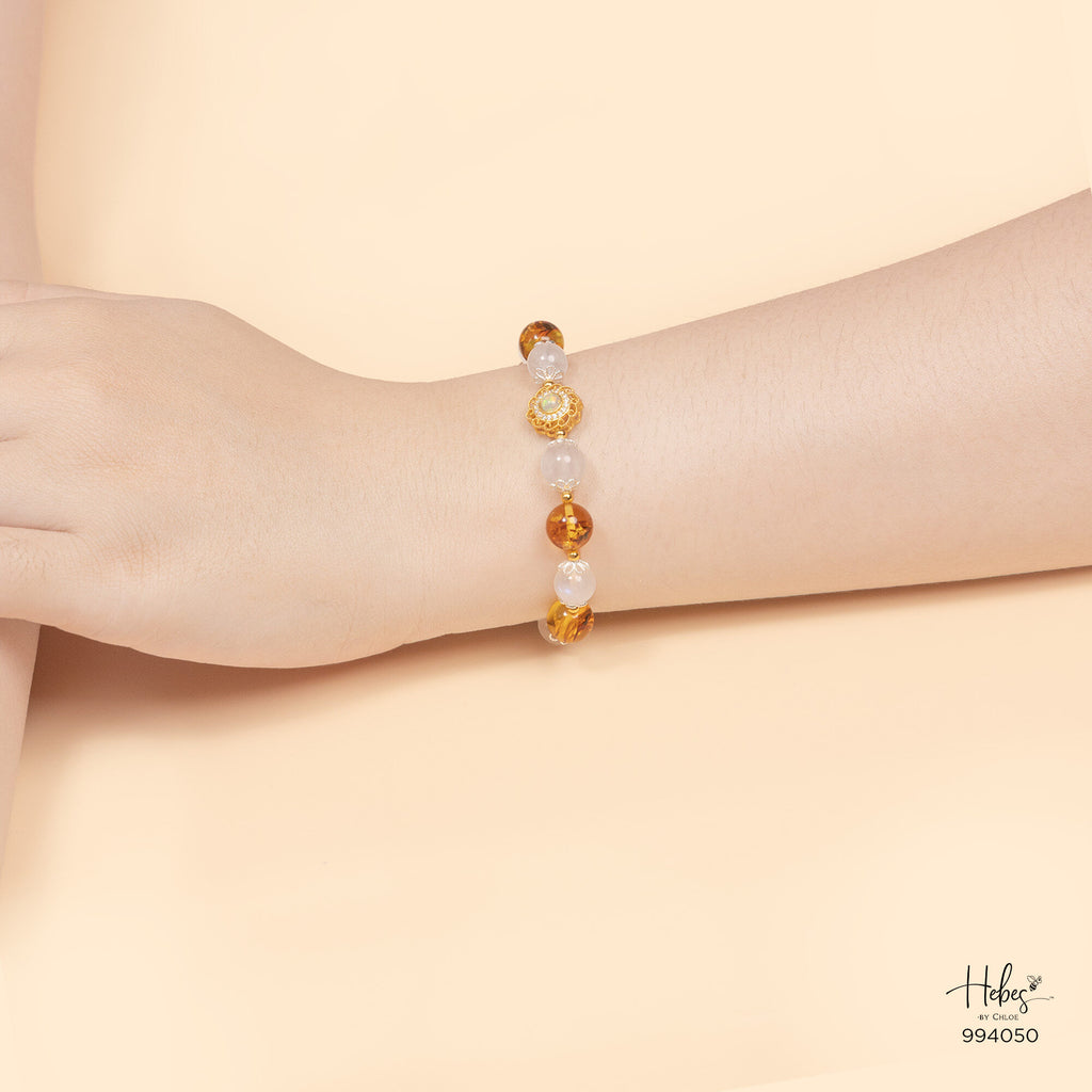 Amber Petal Glow Bracelet 994050