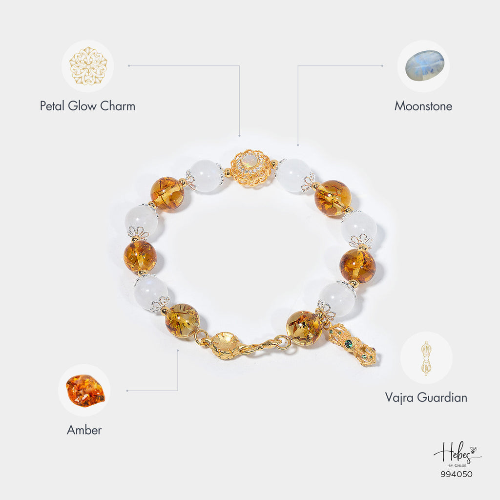 Amber Petal Glow Bracelet 994050
