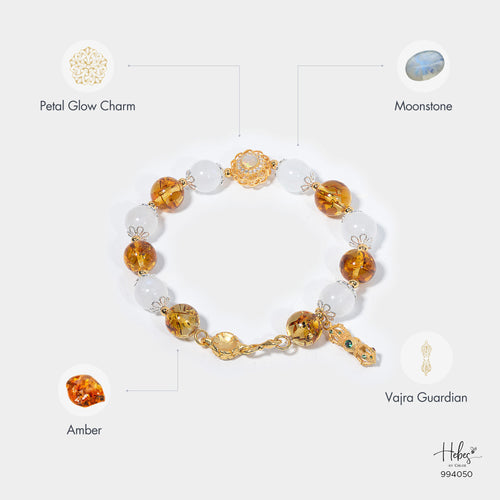 Amber Petal Glow Bracelet 994050