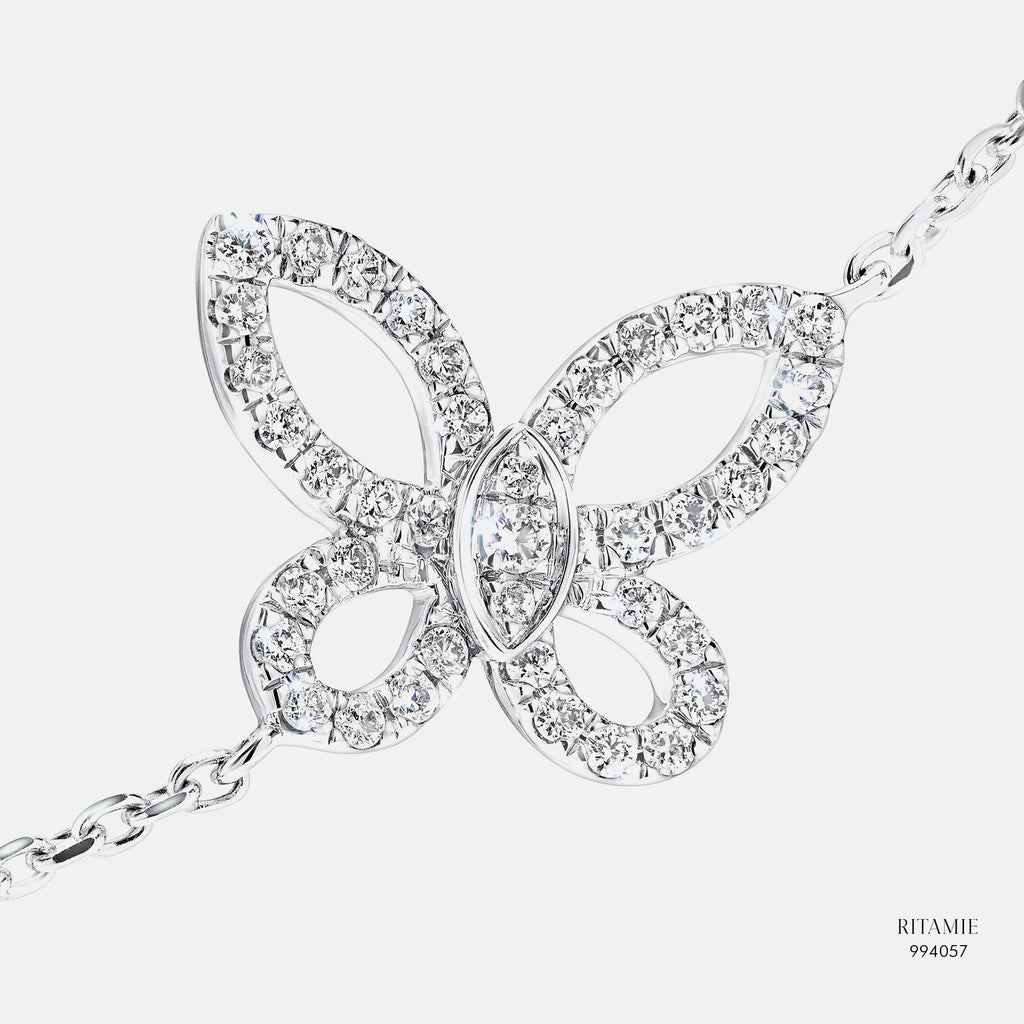 Butterfly Whispers Lab-Grown Diamond Bracelet 994057