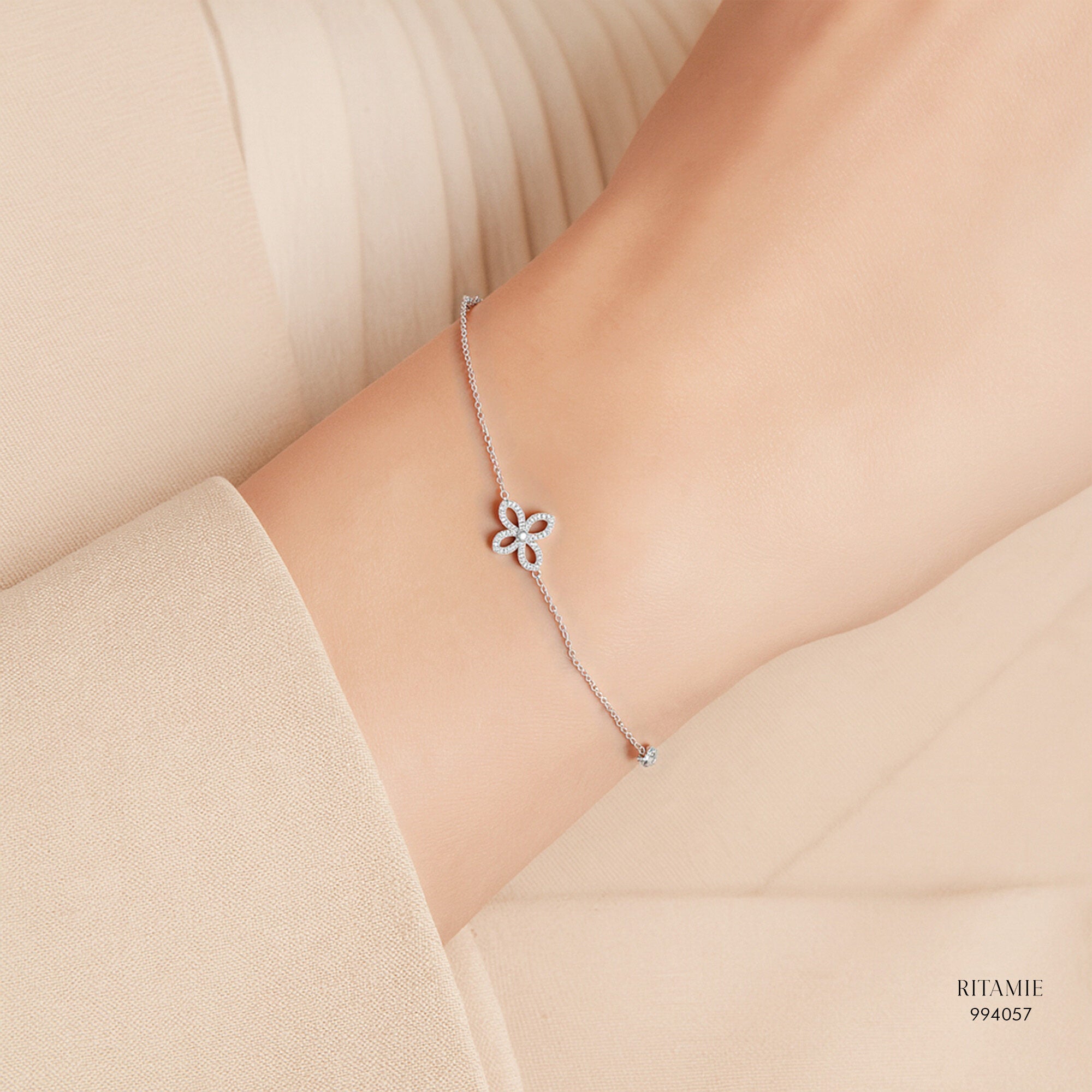 Butterfly Whispers Lab-Grown Diamond Bracelet 994057